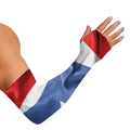 Wrinkled Puerto Rican Flag Print Sun Protection Arm Sleeves