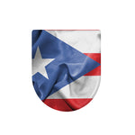 Wrinkled Puerto Rican Flag Print Toilet Lid Cover
