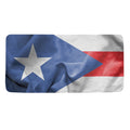 Wrinkled Puerto Rican Flag Print Towel