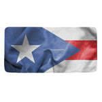Wrinkled Puerto Rican Flag Print Towel