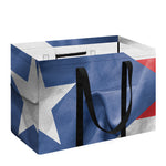 Wrinkled Puerto Rican Flag Print Utility Tote Bag