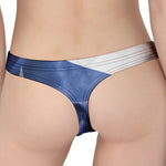 Wrinkled Puerto Rican Flag Print Women's Thong