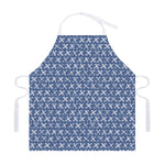 X Cross Denim Jeans Pattern Print Adjustable Apron