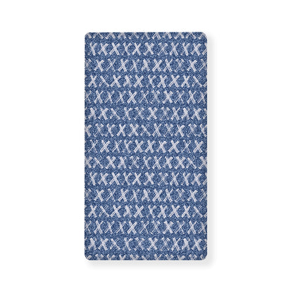 X Cross Denim Jeans Pattern Print Baby Crib Sheet