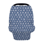 X Cross Denim Jeans Pattern Print Baby Seat Cover