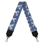 X Cross Denim Jeans Pattern Print Bag Strap
