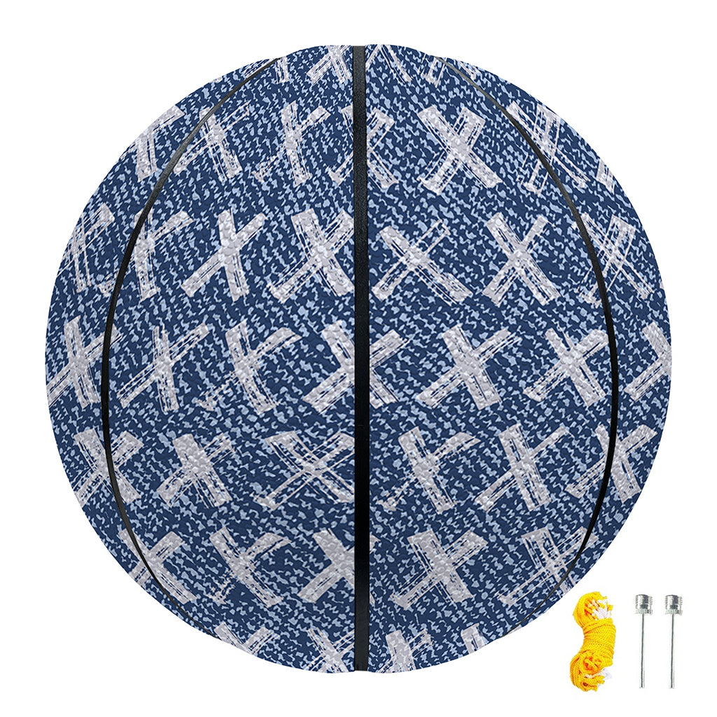 X Cross Denim Jeans Pattern Print Basketball