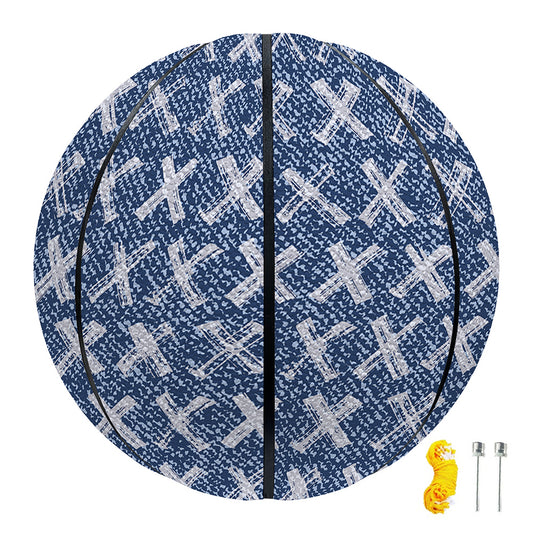 X Cross Denim Jeans Pattern Print Basketball