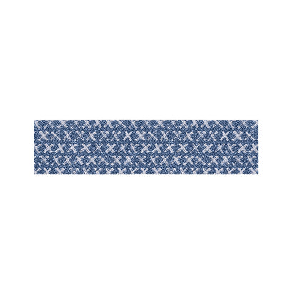 X Cross Denim Jeans Pattern Print Bed Runner