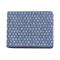 X Cross Denim Jeans Pattern Print Bifold Wallet