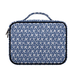 X Cross Denim Jeans Pattern Print Briefcase Bible Bag