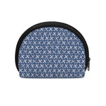 X Cross Denim Jeans Pattern Print Coin Purse
