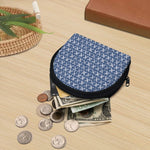 X Cross Denim Jeans Pattern Print Coin Purse