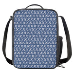 X Cross Denim Jeans Pattern Print Crossbody Lunch Bag