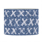 X Cross Denim Jeans Pattern Print Drum Lamp Shade