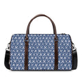 X Cross Denim Jeans Pattern Print Duffel Bag