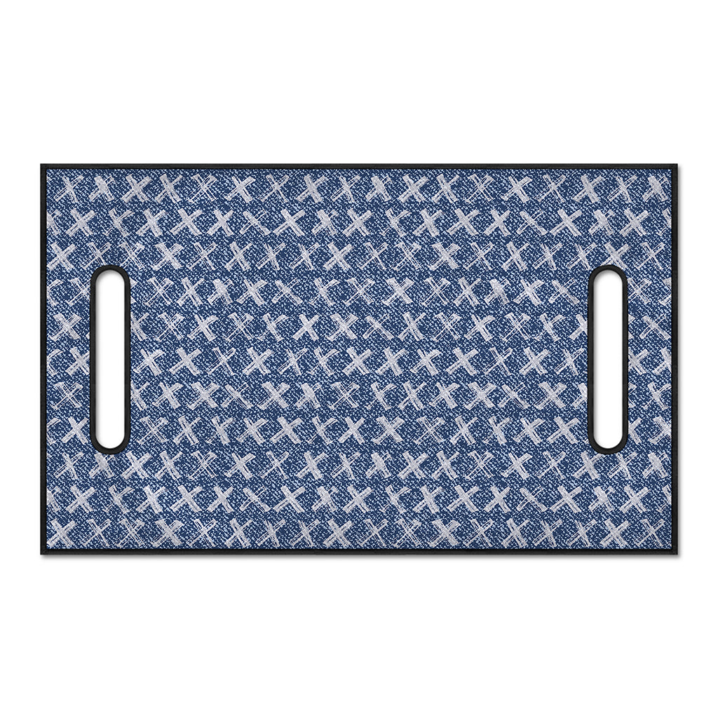 X Cross Denim Jeans Pattern Print Golf Cart Seat Cover