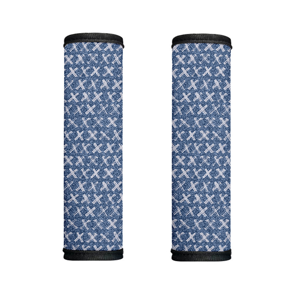 X Cross Denim Jeans Pattern Print Handle Covers