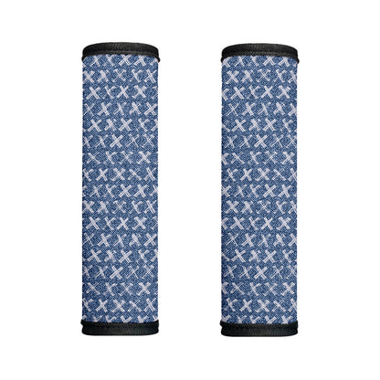 X Cross Denim Jeans Pattern Print Handle Covers