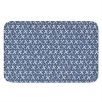 X Cross Denim Jeans Pattern Print Indoor Door Mat