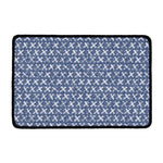 X Cross Denim Jeans Pattern Print Kitchen Mat