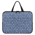 X Cross Denim Jeans Pattern Print Laptop Sleeve With Handle