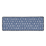 X Cross Denim Jeans Pattern Print Long Kitchen Mat