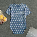 X Cross Denim Jeans Pattern Print Men's Bodysuit