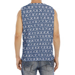 X Cross Denim Jeans Pattern Print Men's Fitness Tank Top