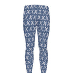 X Cross Denim Jeans Pattern Print Men's leggings