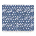 X Cross Denim Jeans Pattern Print Mouse Pad