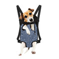 X Cross Denim Jeans Pattern Print Pet Carrier Backpack