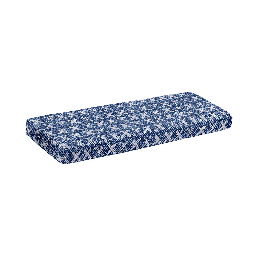 X Cross Denim Jeans Pattern Print Piano Keyboard Cover
