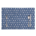 X Cross Denim Jeans Pattern Print Placemat