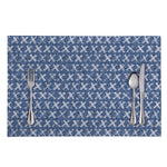 X Cross Denim Jeans Pattern Print Placemat