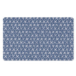 X Cross Denim Jeans Pattern Print Polyester Doormat