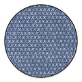 X Cross Denim Jeans Pattern Print Round Floor Mat