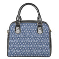 X Cross Denim Jeans Pattern Print Shoulder Handbag