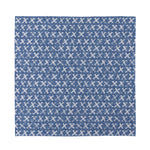 X Cross Denim Jeans Pattern Print Silk Bandana