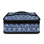 X Cross Denim Jeans Pattern Print Small Lunch Bag