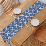 X Cross Denim Jeans Pattern Print Table Runner