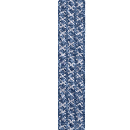 X Cross Denim Jeans Pattern Print Table Runner