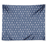 X Cross Denim Jeans Pattern Print Tapestry