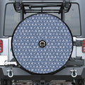 X Cross Denim Jeans Pattern Print Tire Cover With Camera Hole