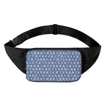 X Cross Denim Jeans Pattern Print Waist Bag