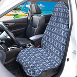 X Cross Denim Jeans Pattern Print Waterproof Car Seat Cover