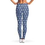 X Cross Denim Jeans Pattern Print Women's Leggings