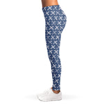 X Cross Denim Jeans Pattern Print Women's Leggings