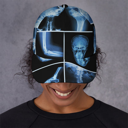 X-Ray Film Radiology Print Baseball Cap