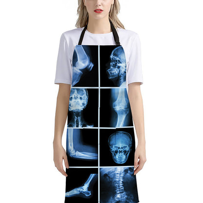 X-Ray Film Radiology Print Bib Apron With Pocket